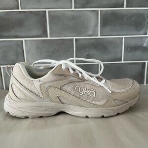RYKA Beige Standout Walking Sneakers Shoes Women’s Size 9.5W New